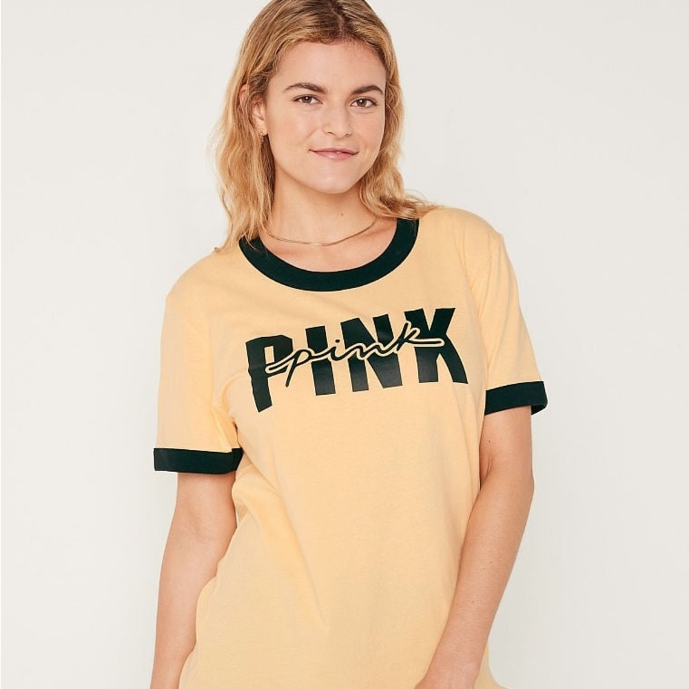 SOLD OUT !! PINK RINGER CAMPUS T-SHIRT